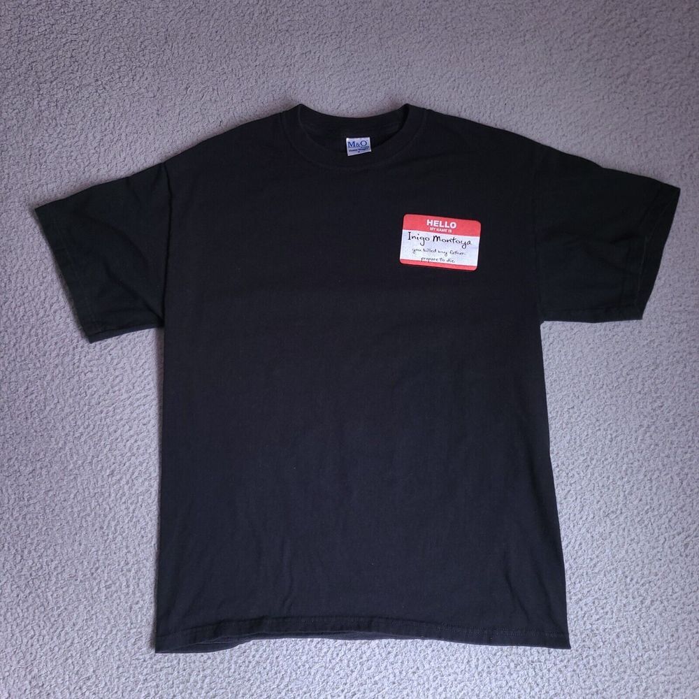 Hello My Name Is Inigo‎ Montoya Shirt Mens Medium Princess Bride Funny Movie